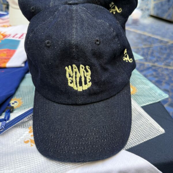 Casquettes brodée denim Marseille