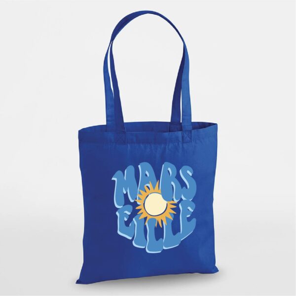 Tote bag Marseille bleu royal